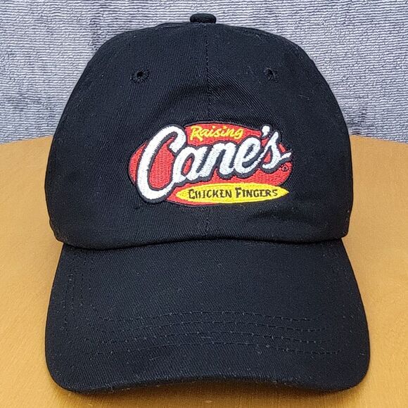 Raising Canes Employee Uniform Hat Black One Love Adjustable Hook Loop Cap 1LV - Picture 3 of 16